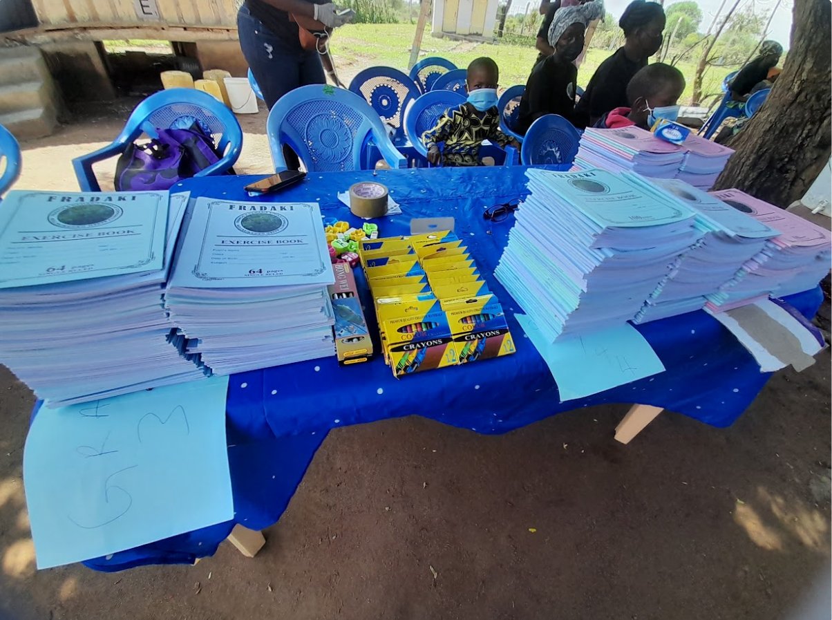 Published #FRDAKI books and bought stationaries for the children in Ngiluni School.