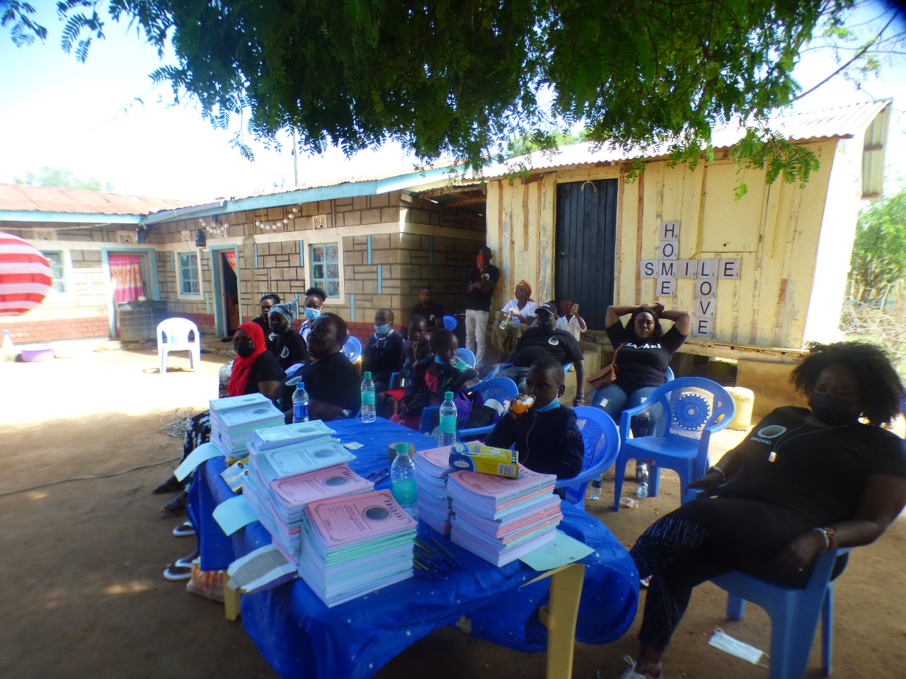 FRADAKI members provided exercise books to the students of Ngiluni Comprehensive School during the Covid 19  period.